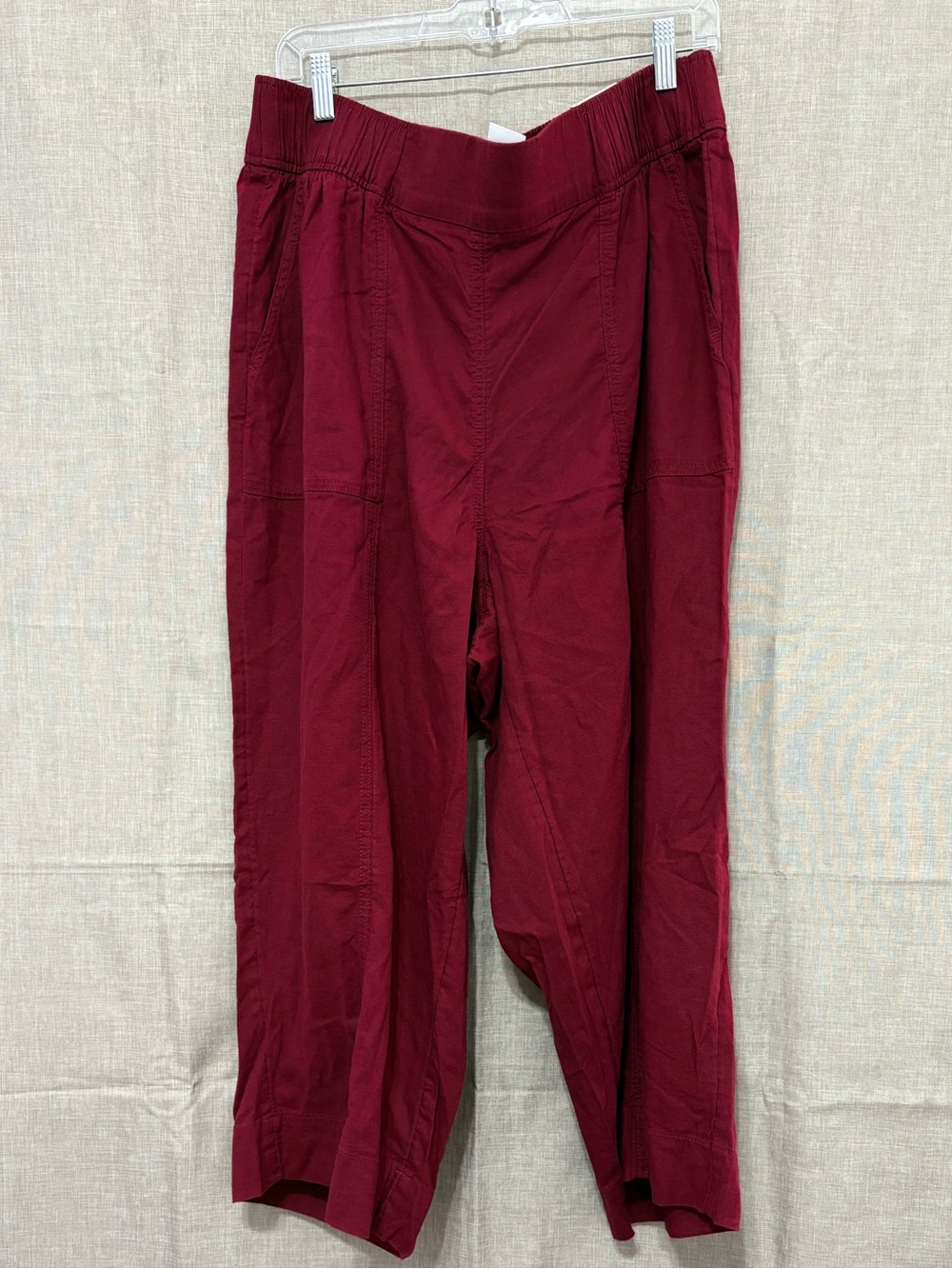 Lane Bryant New Women’s 16 Pull on Mid Rise Soft Linen Blend Capri Pant